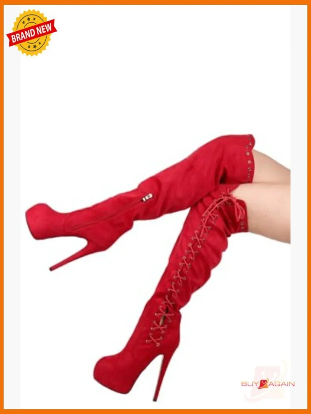 Lace Up Strappy Stilettos Platform Over the Knee High Boots